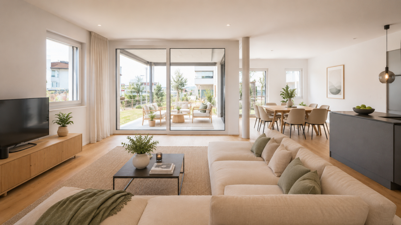 Exklusive 5.5-Zimmer-Gartenwohnung an bester Lage